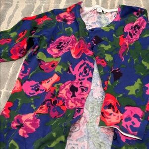 Floral Cardigan Sweater